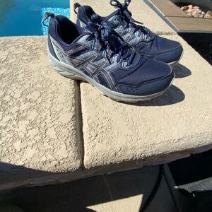 Asics Dark Blue and Light Gray Sneakers